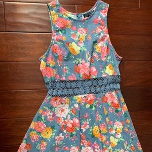 Love Culture Floral Cutout Dress
